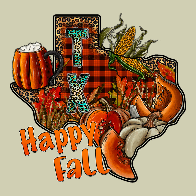 Happy Fall Texas Heavy Core Tee by CowhideDigitalArt | Teevron