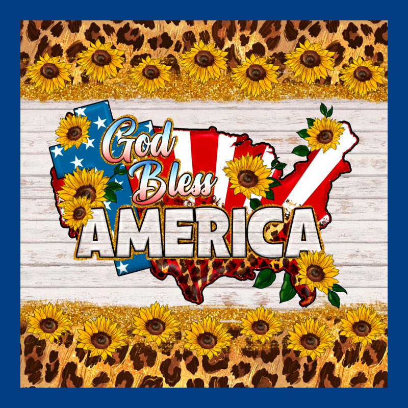 God Bless America Square Coaster Premium Sweatshirt by HRA Design Shop | Teevron