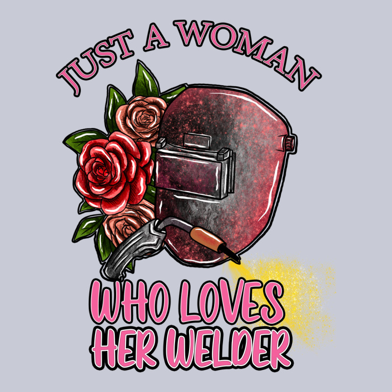 Just A Woman Who Loves Her Welder Heavyweight Hoodie by SublimationCraftShop | Teevron