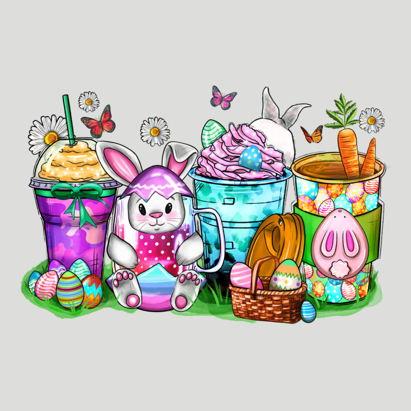 Easter Coffee Cups Zipper Hoodie by Zillion Design Studio | Teevron