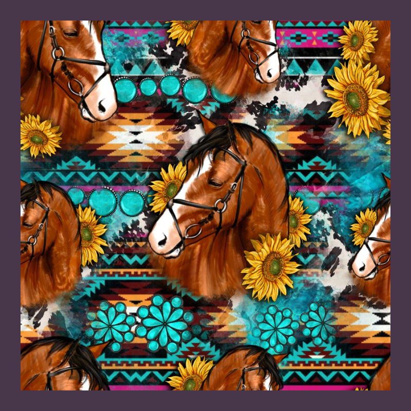 Sunflower Horses Seamless Pattern Heavyweight Hoodie by HRA Design Shop | Teevron
