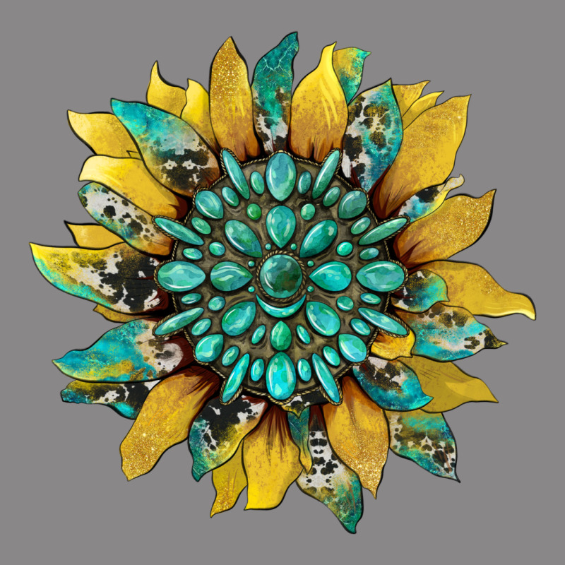 Sunflower With Gemstone And Cowhide Vintage Tee by Artiststas | Teevron