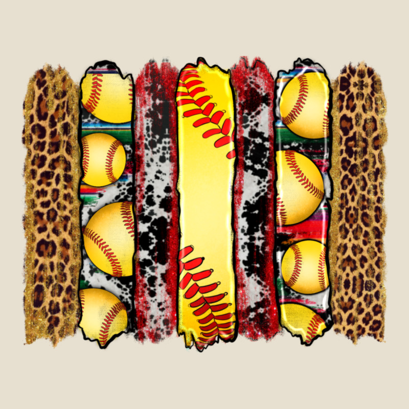Softball Serape Leopard Cowhide Glitter Brushstrokes Urban Heavy Tee by Artiststas | Teevron