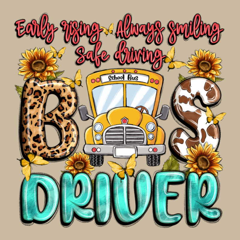 Early Rising Always Smiling Safe Driving Bus Drive Long Sleeve Tee by MaliasSmallBusiness | Teevron