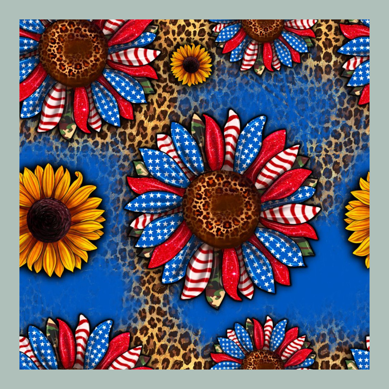 Usa Sunflowers Seamless Pattern Heavyweight Hoodie by HRA Design Shop | Teevron