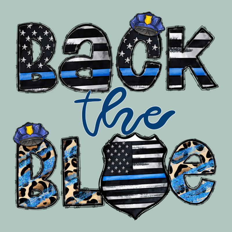 Back The Blue1 Premium Sweatshirt by CowhideDigitalArt | Teevron