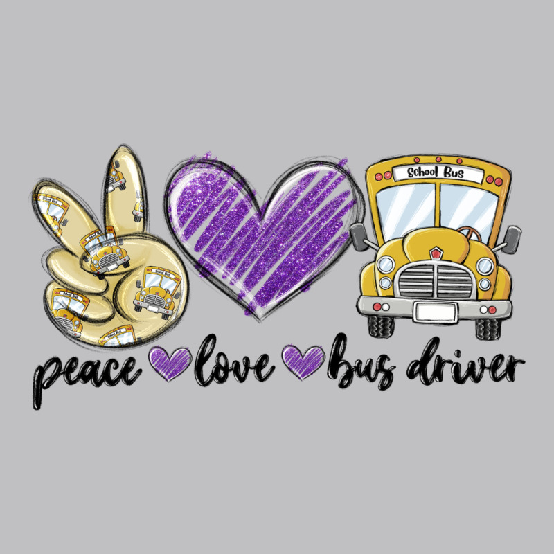 Peace Love Bus Driver Long Sleeve Tee by MaliasSmallBusiness | Teevron
