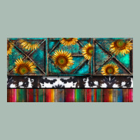 Rusty Sunflowers With Cowhide And Turquoise Classic Tee | Teevron