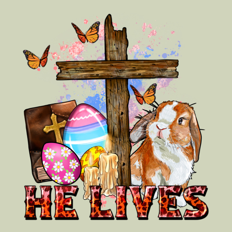 He Lives Easter Day Heavyweight Hoodie by CowGirlArtShop | Teevron