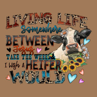 Living Life Somewhere Between Jesus Take The Wheel Classic Tee | Teevron