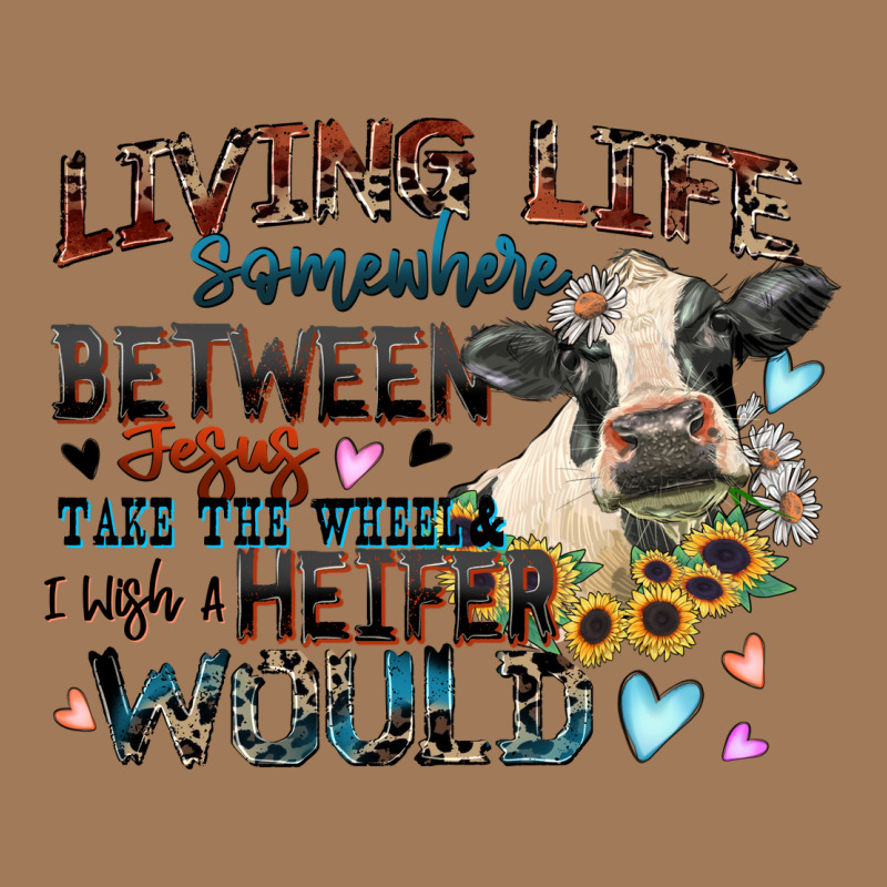 Living Life Somewhere Between Jesus Take The Wheel Classic Tee by Zillion Design Studio | Teevron