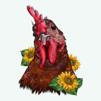 Rooster Sunflower Premium Hoodie | Teevron