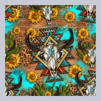 Aztec Bull Skull Seamless Pattern Heavyweight Hoodie | Teevron