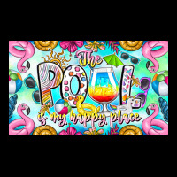 The Pool Is My Happy Place Heavy Core Tee | Teevron