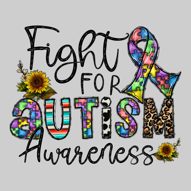 Fight For Autism Awareness Premium Sweatshirt by CowhideDigitalArt | Teevron