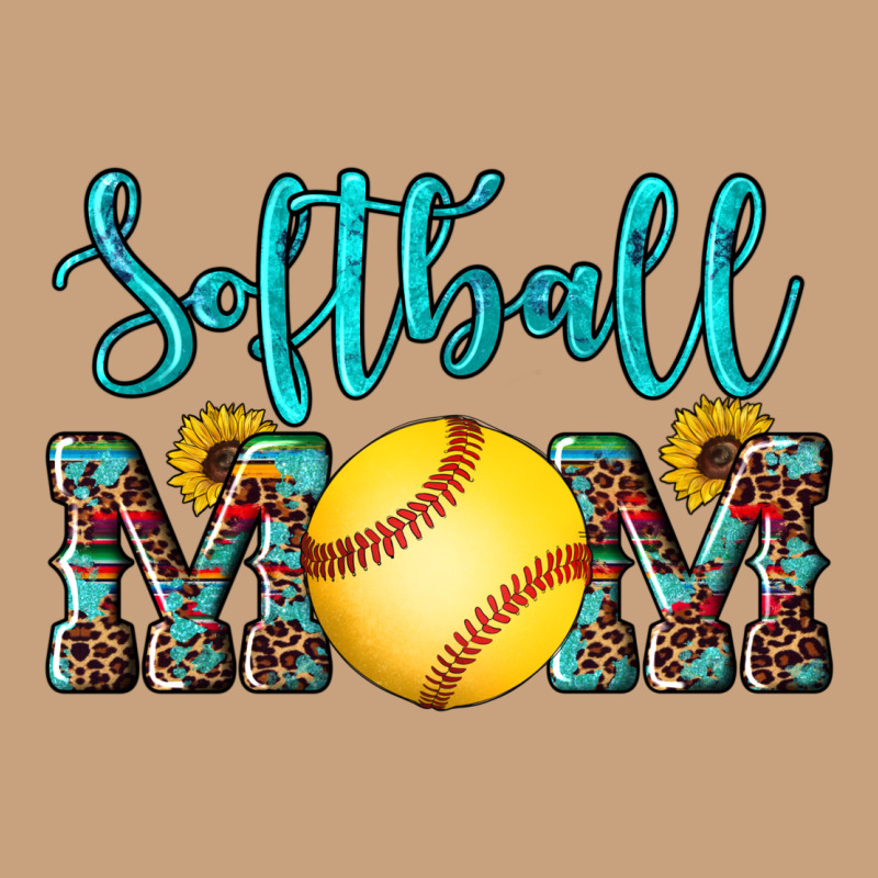 Western Leopard  Sunflowers Glitter Mom Softball Vintage Tee by Artiststas | Teevron
