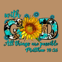 With God All Things Are Possible Sunflower Vintage Hoodie | Teevron