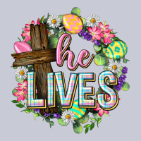 He Lives Easter With Flowers Heavyweight Hoodie | Teevron
