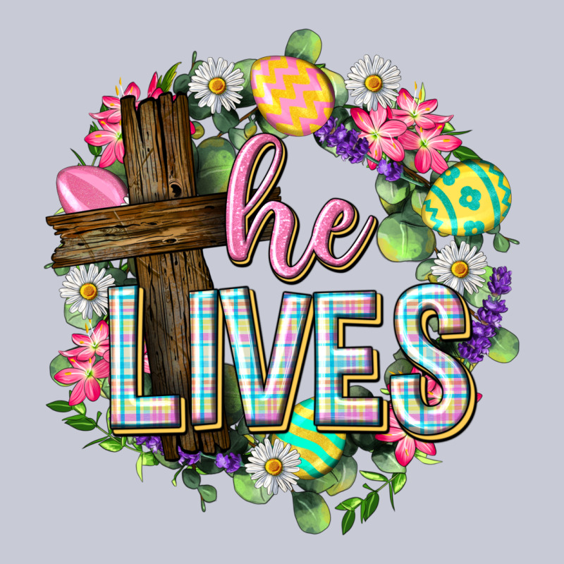 He Lives Easter With Flowers Heavyweight Hoodie by Neo Western | Teevron