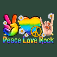 Peace Love Rock Pride Zipper Hoodie | Teevron