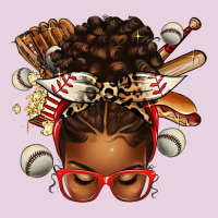 Baseball Afro Messy Bun Classic Tee | Teevron