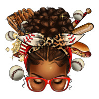 baseball afro messy bun | Teevron