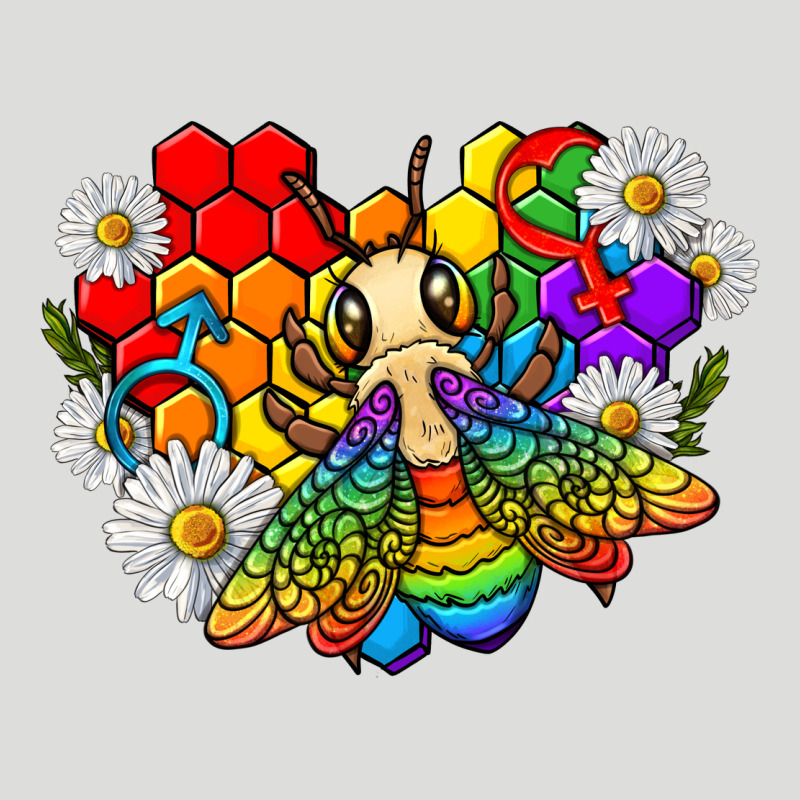 Pride Bee With Daisy Lgbtq Zipper Hoodie by texasbilliewilder | Teevron
