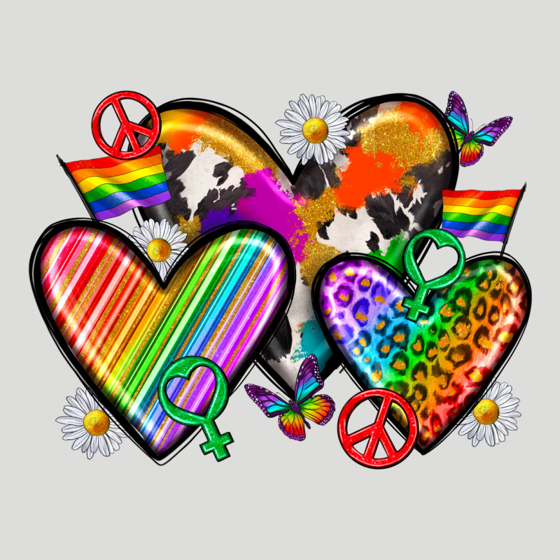 Pride Hearts Zipper Hoodie by texasbilliewilder | Teevron