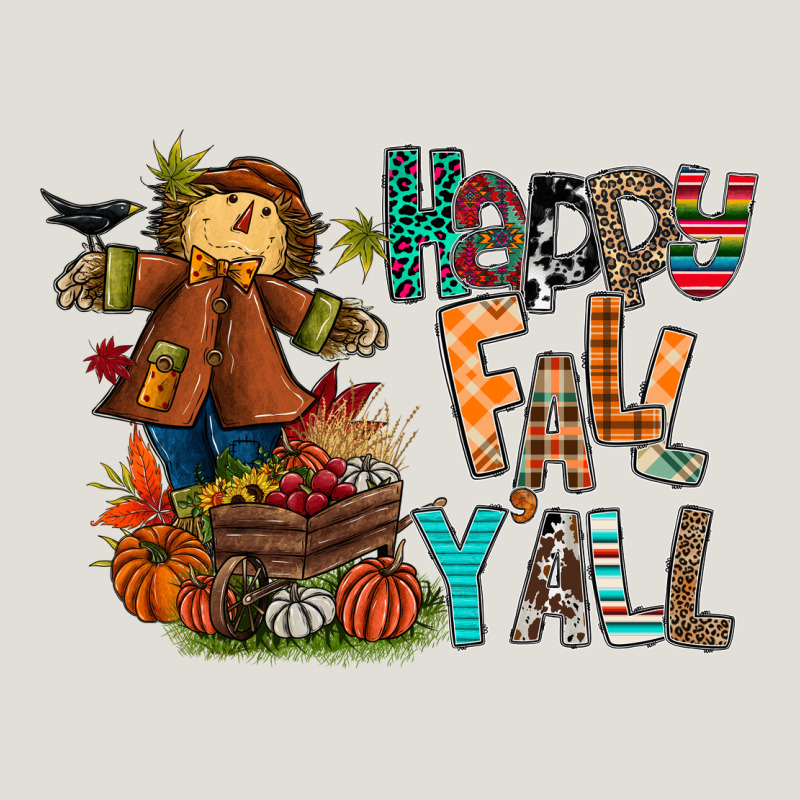 Happy Fall Y All Heavy Core Tee by CowhideDigitalArt | Teevron