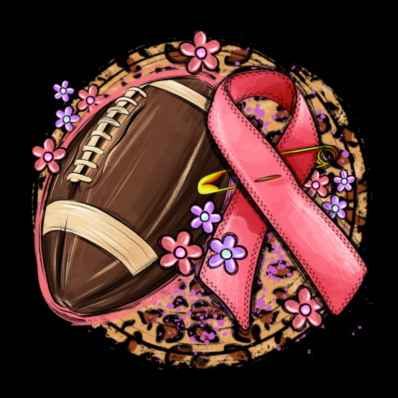 Breast Cancer Ribbon And American Football Urban Hoodie by MaliasSmallBusiness | Teevron