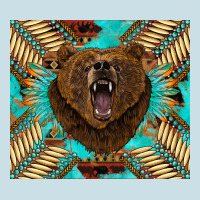 Bear Native American  Tumbler Ladies Tee | Teevron