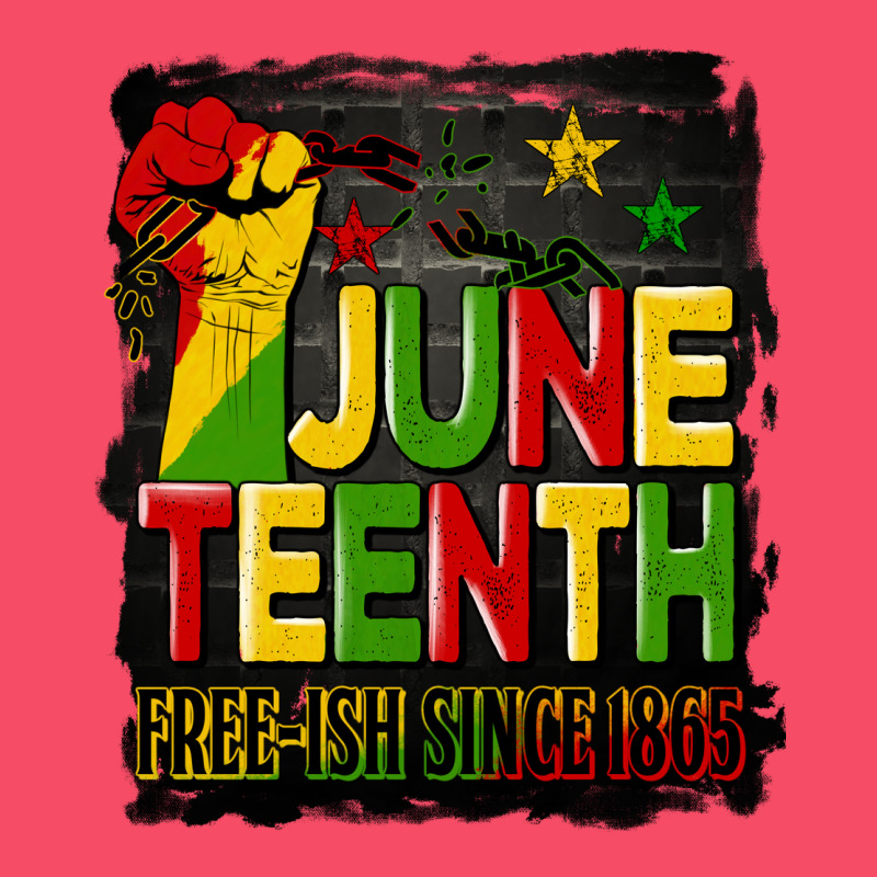 Juneteenth Fist Free Ish Since 1865 With Background Premium Sweatshirt by HRA Design Shop | Teevron