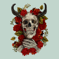 Bull Human Skull With Roses Zipper Hoodie | Teevron