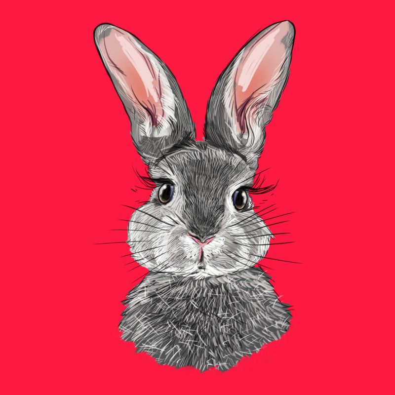 Bunny Face Zipper Hoodie by RanaPortraitStore | Teevron