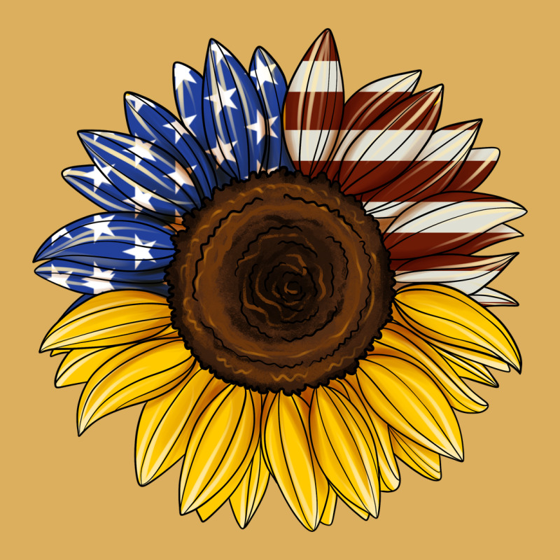 American Flag Sunflower Premium Hoodie by Jasminsmagicworld | Teevron