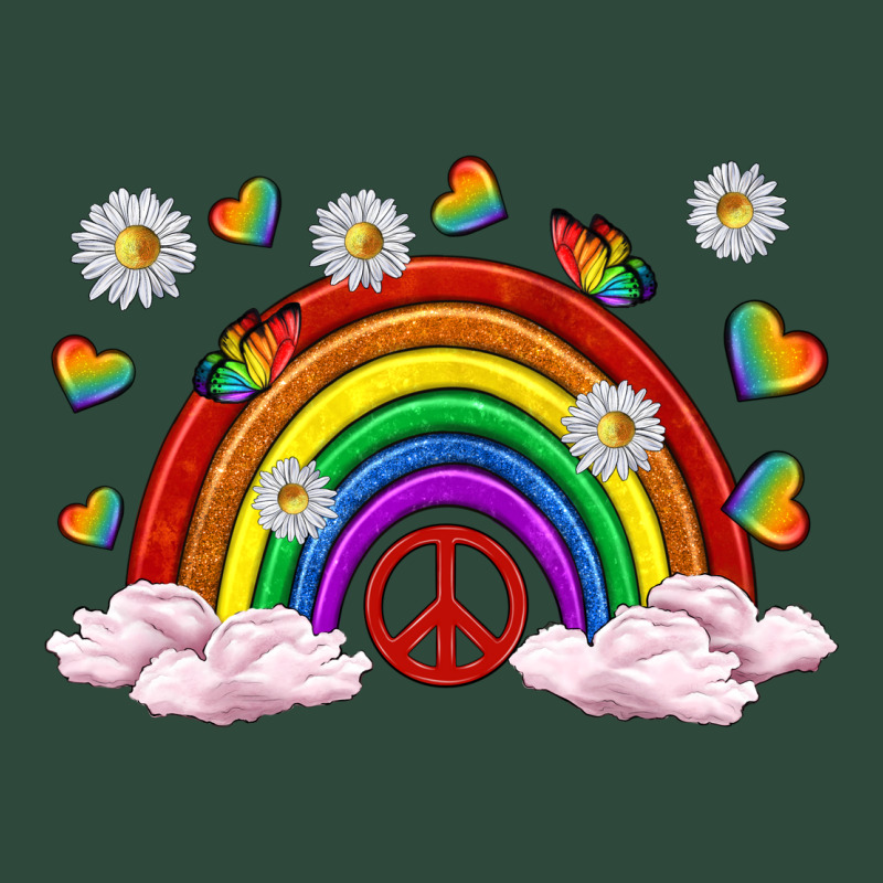 Pride Rainbow With Daisy And Butterfly Zipper Hoodie by texasbilliewilder | Teevron