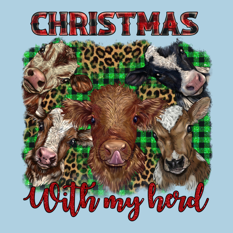 Christmas With My Herd Cows Premium Hoodie by BarkalooDesign | Teevron