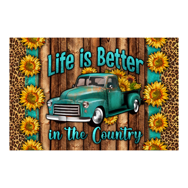 Life Is Better In The Country Skinny Metal Can Holder Heavyweight Hoodie by HRA Design Shop | Teevron