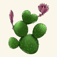 Heart Cactus Premium Hoodie | Teevron