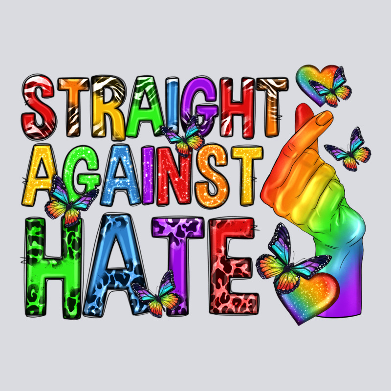 Straight Against Hate Pride Lgbtq Zipper Hoodie by texasbilliewilder | Teevron