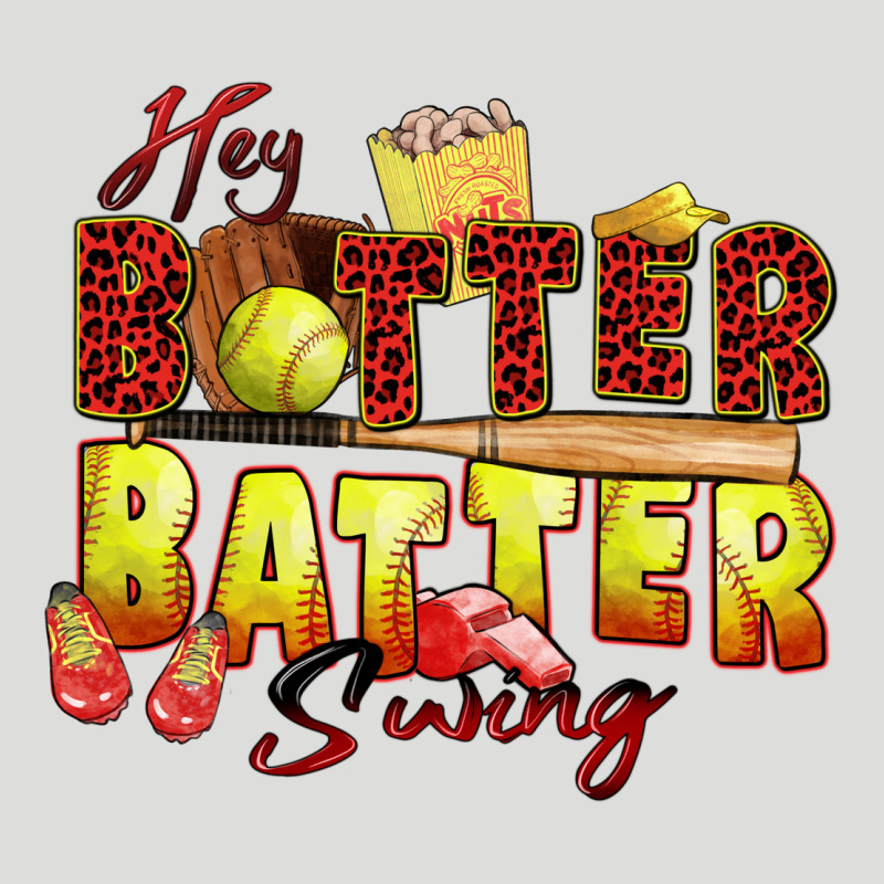 Hey Batter Batter Swing Softball Zipper Hoodie by Zillion Design Studio | Teevron
