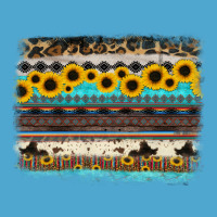Sunflower Aztec Serape Cowhide Background Premium Hoodie | Teevron