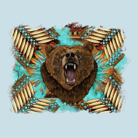 Bear Native American Background Ladies Tee | Teevron