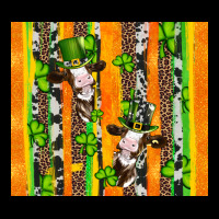 St Patricks Cow And Shamrock With Cowhide Urban Heavy Tee | Teevron