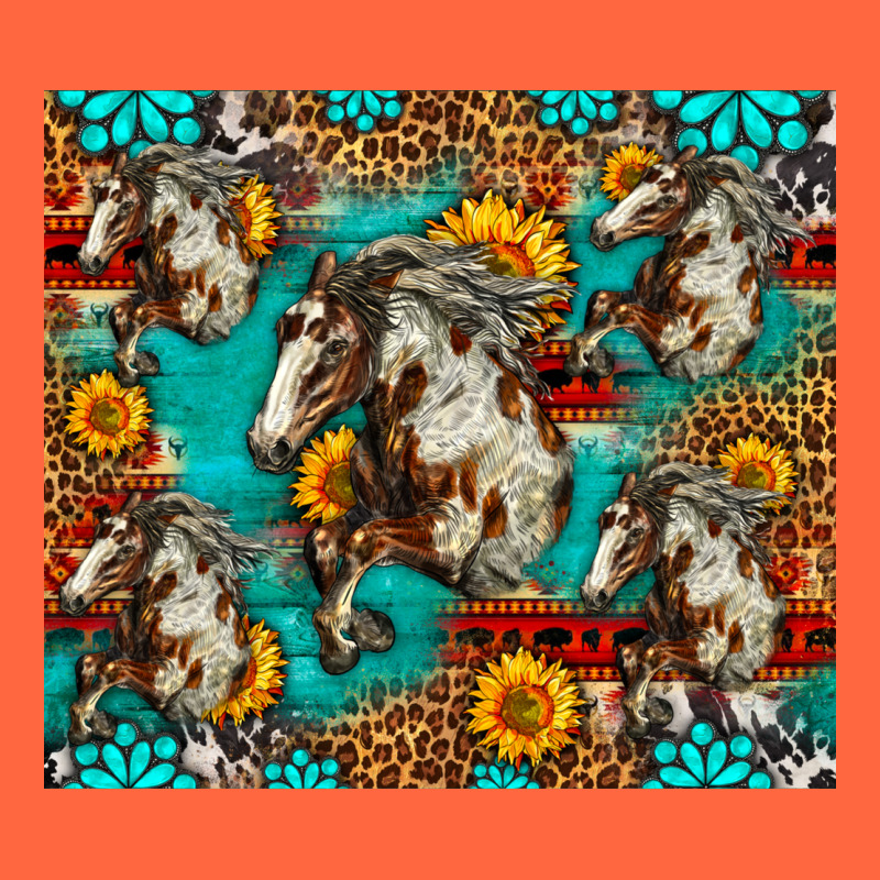 Mustang Horse Western Premium Hoodie by LillyAllenDesigns | Teevron