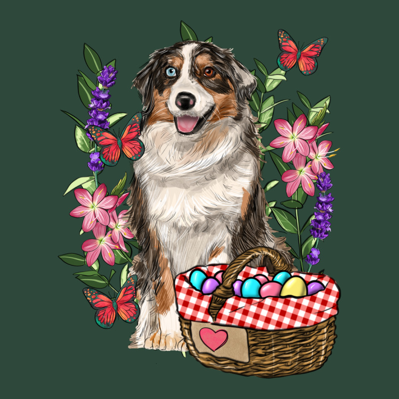 Easter Aussie Australian Shepherd Zipper Hoodie by RanaPortraitStore | Teevron