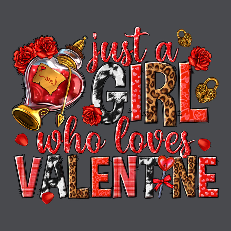Just A Girl Who Loves Valentine Zipper Hoodie by texasbilliewilder | Teevron