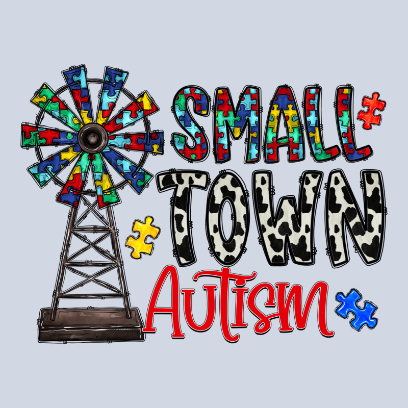 Small Town Autism Premium Sweatshirt by CowhideDigitalArt | Teevron