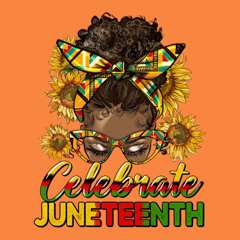 Celebrate Juneteenth Black Woman Bun Premium Sweatshirt by HRA Design Shop | Teevron