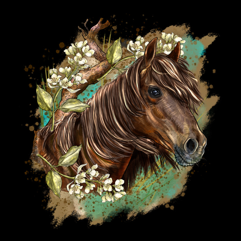 Missouri Horse Floral Background Premium Tee by LillyAllenDesigns | Teevron
